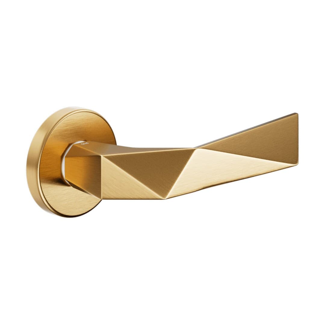 DnD Luxury – Πόμολο Πόρτας Ροζέτα – Vis Tonda – Antique satin gold (LU12-PVD-SG)