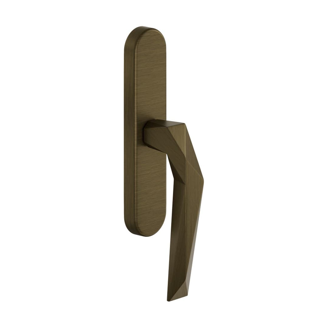 DnD Luxury – Πόμολο Παραθύρου – Cremonese su placca ovale – Matt satin bronze (LU20C-OGH)