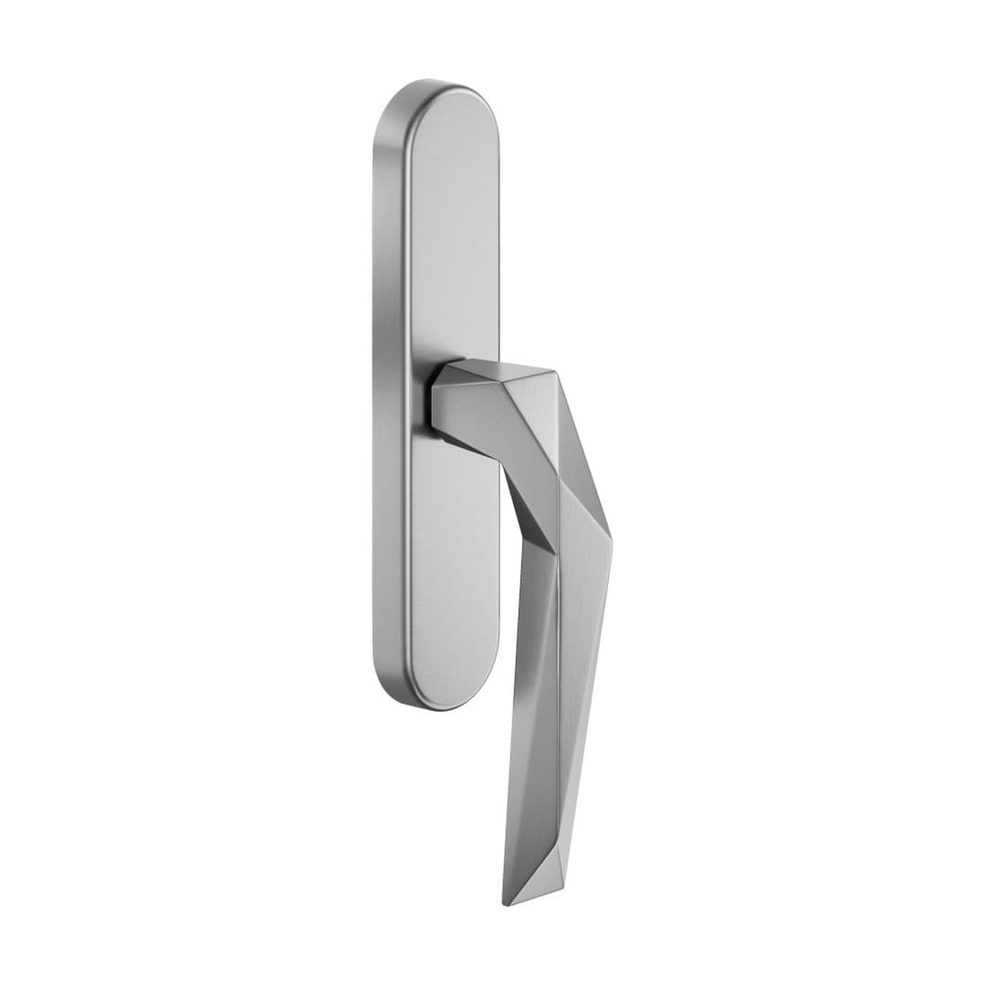 DnD Luxury – Πόμολο Παραθύρου – Cremonese su placca ovale – Satin chrome (LU21M-OCS)
