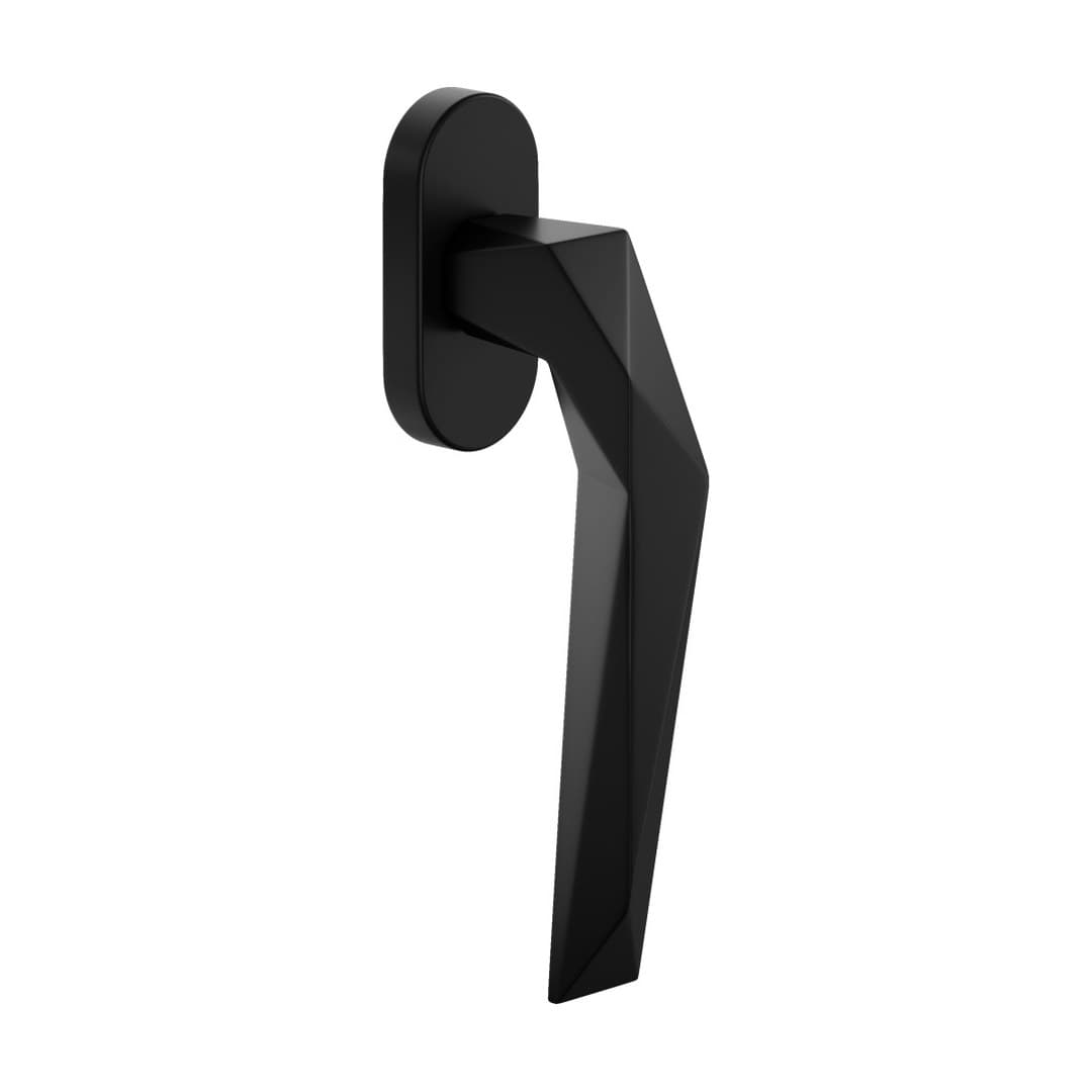 DnD Luxury – Πόμολο Παραθύρου – DK VIS Ovale – Black (LU22V-ONO)