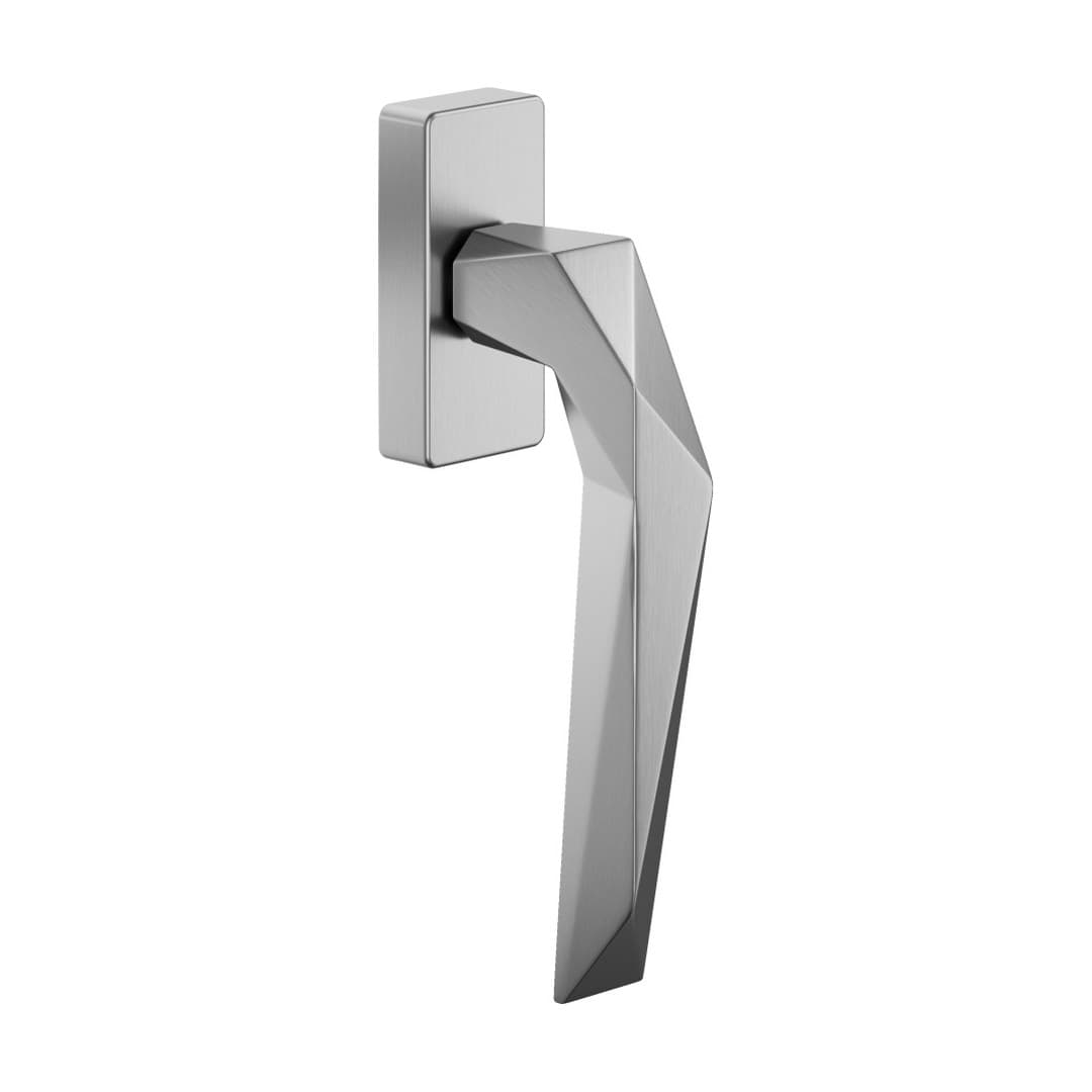 DnD Luxury 02 – Πόμολο Παραθύρου – DK DND Rettangolare – Satin chrome (LU25-OCS)