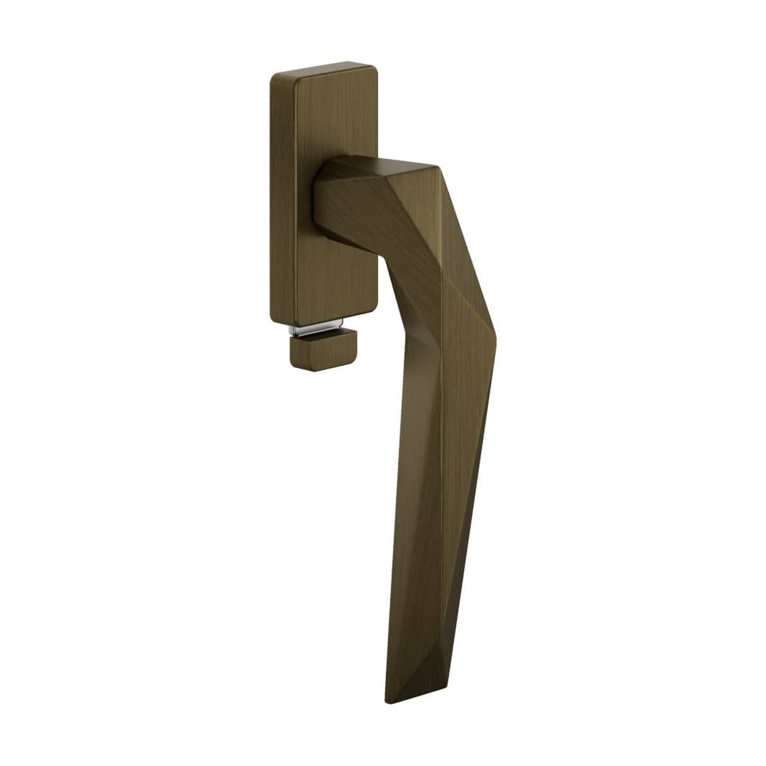 DnD Luxury 02 – Πόμολο Παραθύρου – DK VIS TS Rettangolare – Matt satin bronze (LU25TS-OGH)