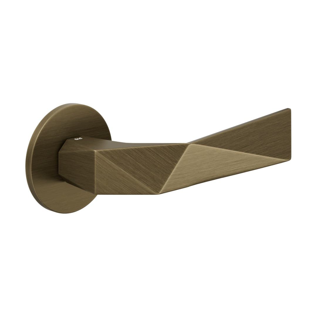 DnD Luxury – Πόμολο Πόρτας Ροζέτα – Fine Tonda – Matt satin bronze (LU40-OGH)