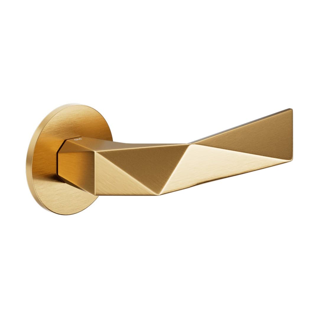 DnD Luxury – Πόμολο Πόρτας Ροζέτα – Fine Tonda – Antique satin gold (LU40-PVD-SG)