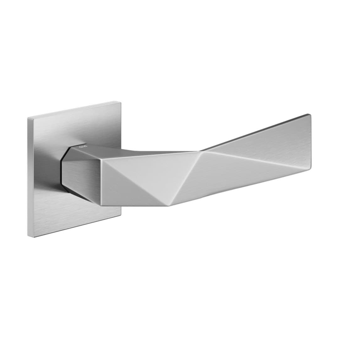 DnD Luxury 02 – Πόμολο Πόρτας Ροζέτα – Fine Quadra – Satin chrome (LU41-OCS)