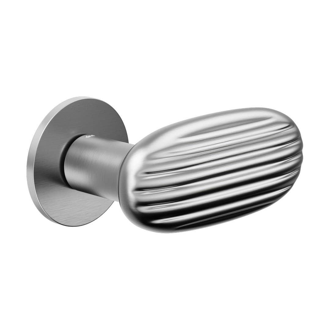DnD Madeleine – Πόμολο Πόρτας Ροζέτα – Fine Tonda – Satin chrome (MA40-OCS)
