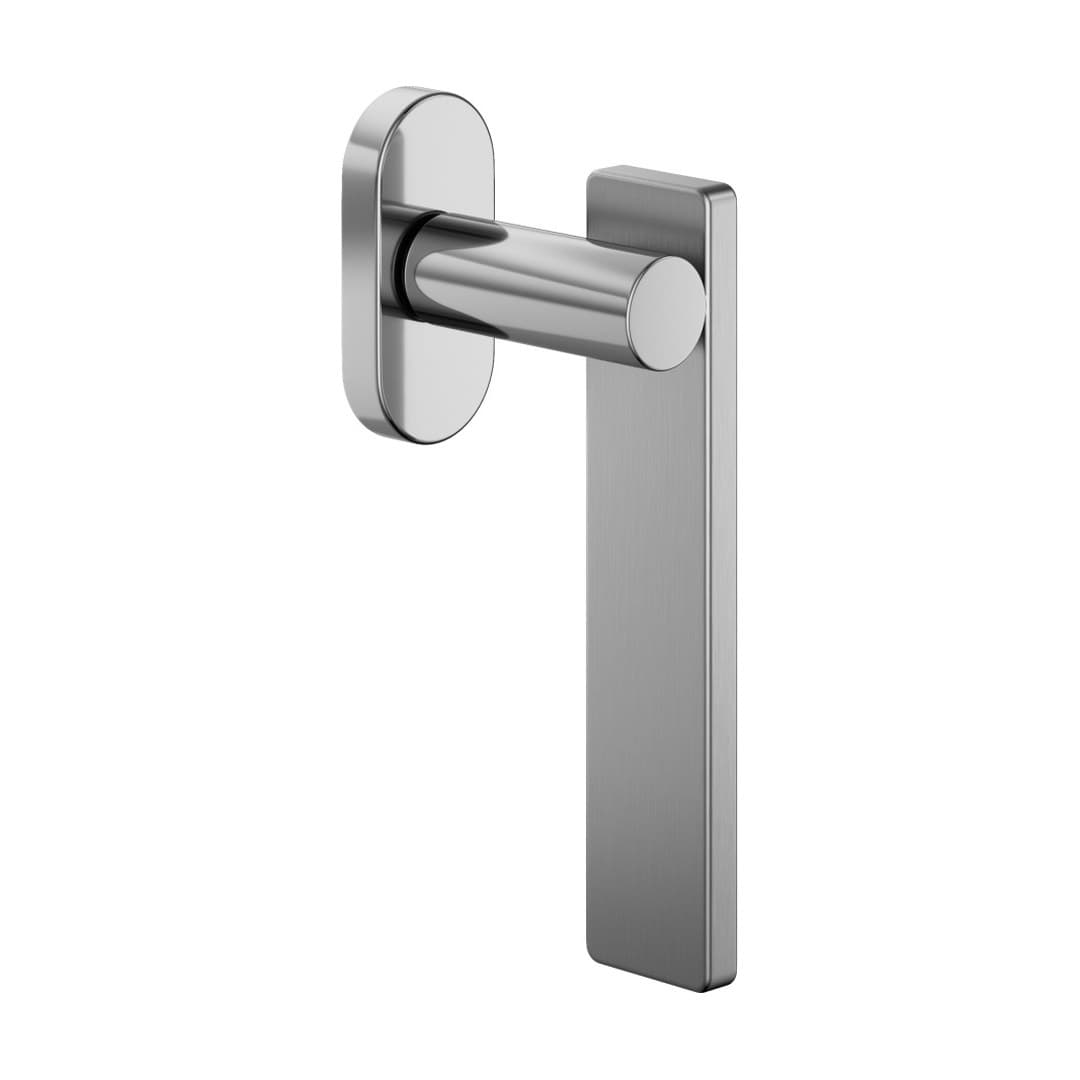 DnD Minima – Πόμολο Παραθύρου – DK VIS Ovale – Polished chrome + Satin chrome (MN22V-ZCCS)