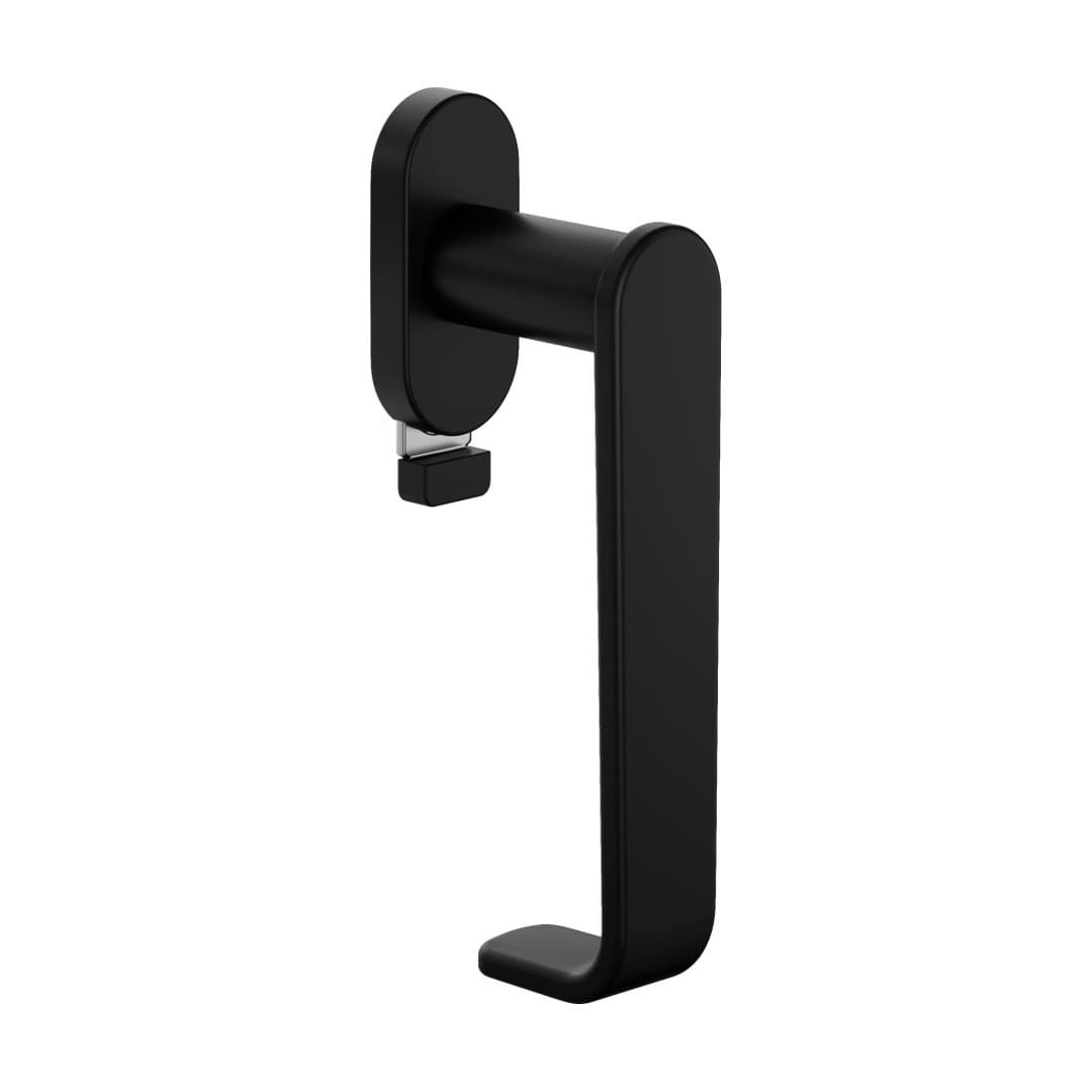 DnD Safety – Πόμολο Παραθύρου – DK VIS TS Ovale – Black (SA22TS-ONO)