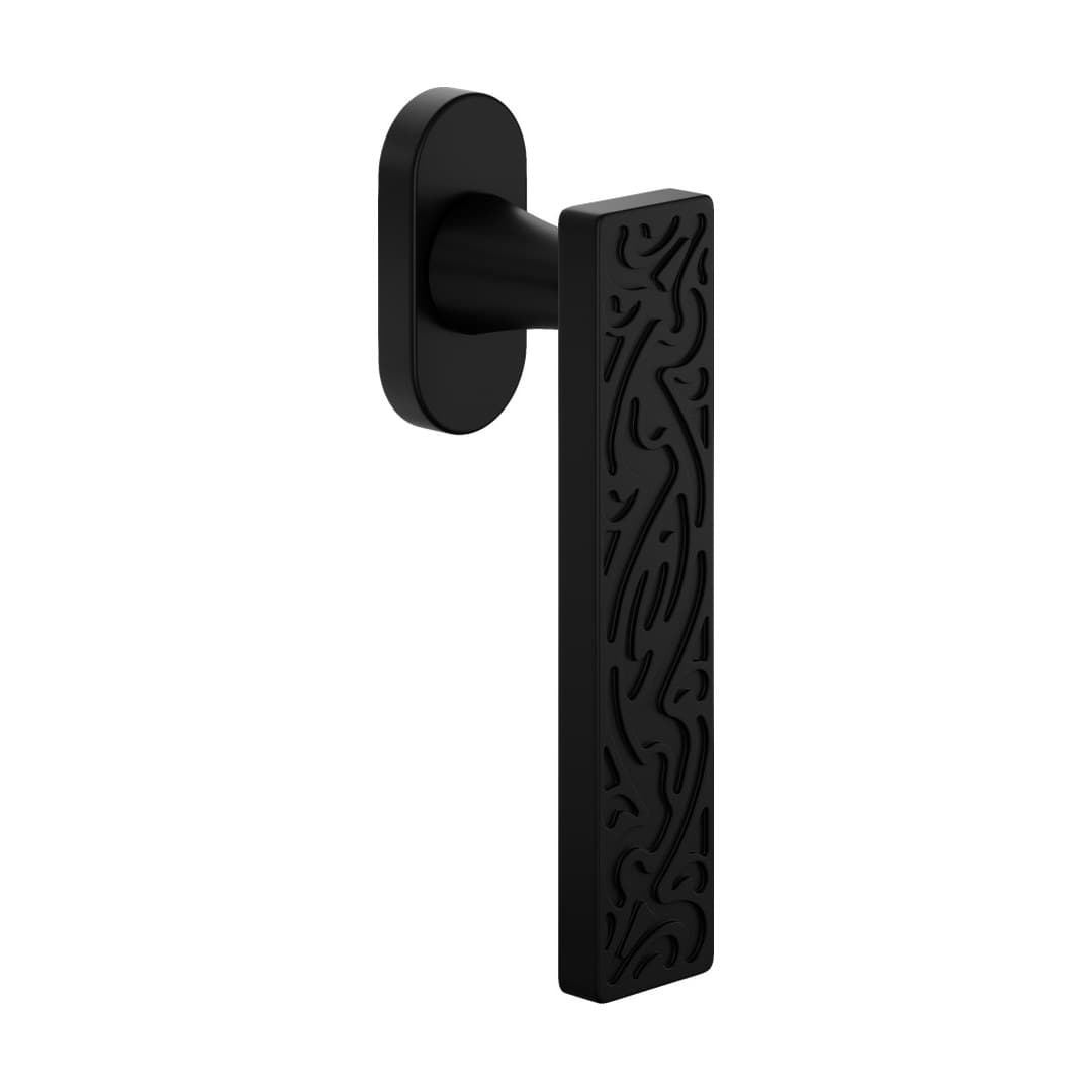 DnD Sochic – Πόμολο Παραθύρου – DK VIS Ovale – Black (SC22V-ZNE)