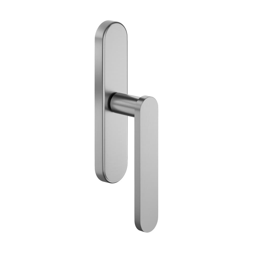 DnD Short – Πόμολο Παραθύρου – Cremonese su placca ovale – Satin chrome (SH20C-OCS)