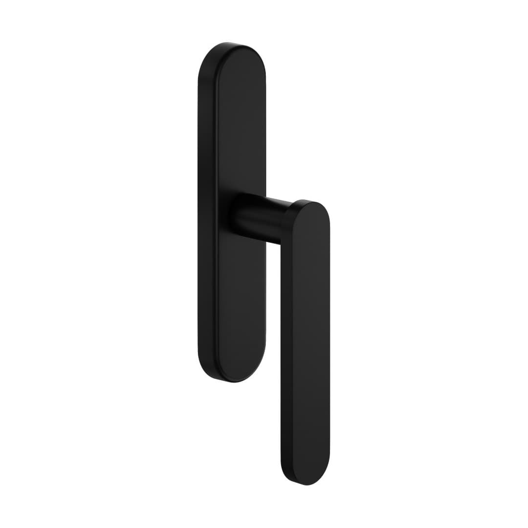 DnD Short – Πόμολο Παραθύρου – Cremonese su placca ovale – Black (SH20C-ONO)