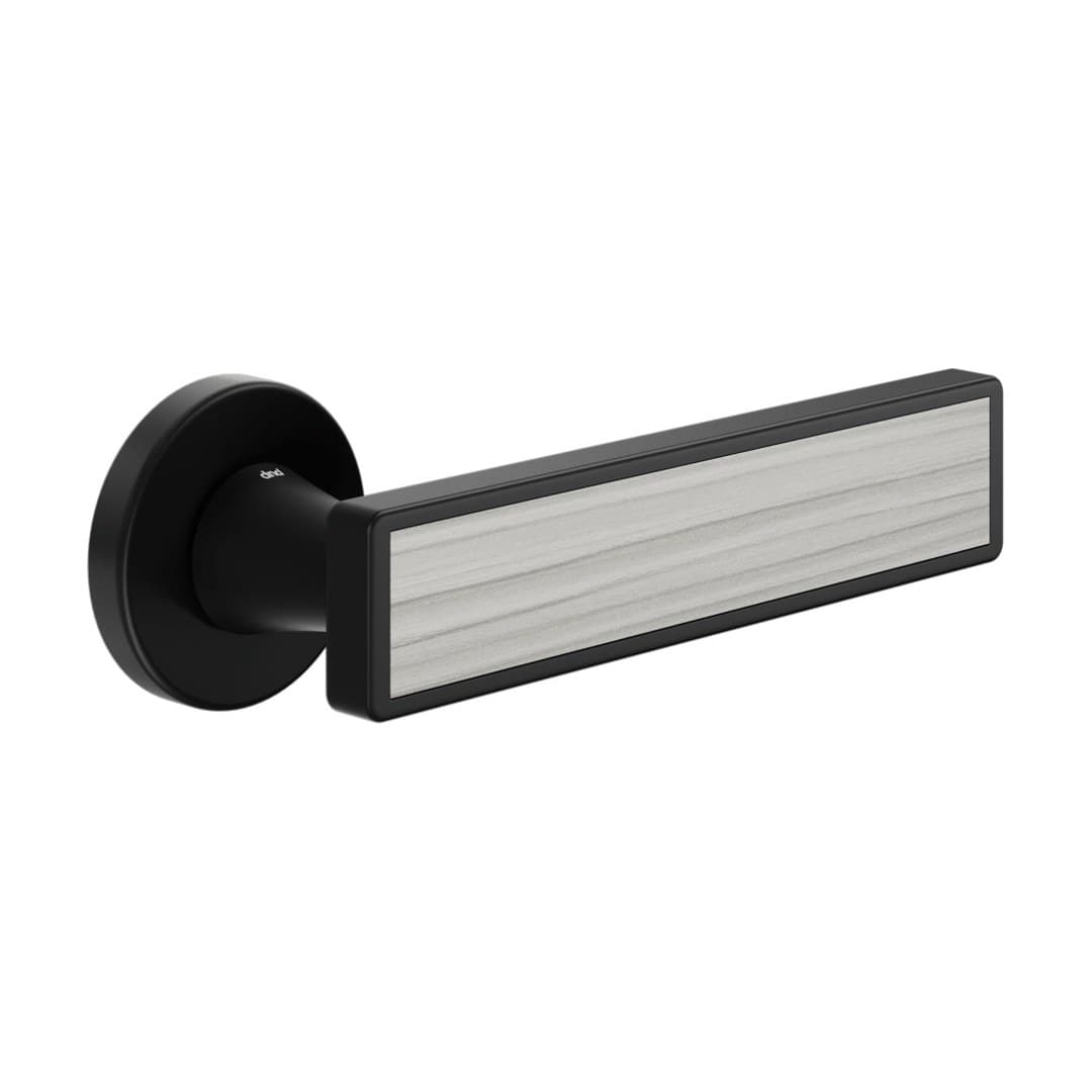 DnD Sochic L – Πόμολο Πόρτας Ροζέτα – Vis Tonda – Black + sand Larchwood insert (SL12-NLS)
