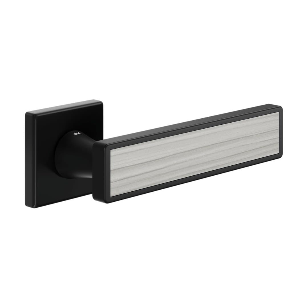 DnD Sochic L 02 – Πόμολο Πόρτας Ροζέτα – Vis Quadra – Black + sand Larchwood insert (SL14-NLS)