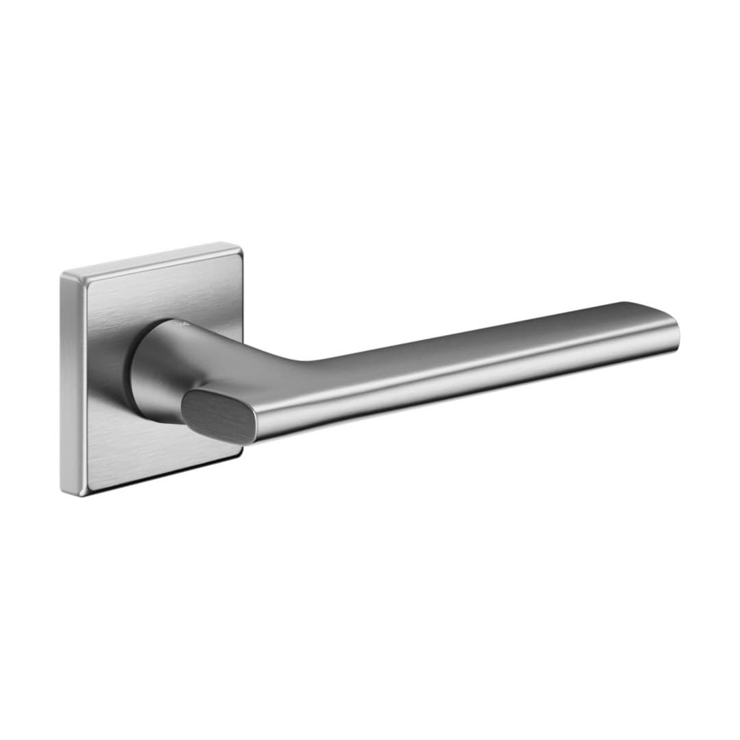 DnD San 02 – Πόμολο Πόρτας Ροζέτα – Vis Quadra – Satin chrome (SN14-ZCS)