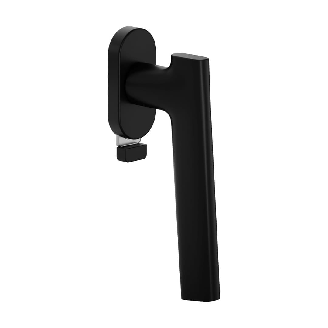 DnD San – Πόμολο Παραθύρου – DK VIS TS Ovale – Black (SN22TS-ZNE)