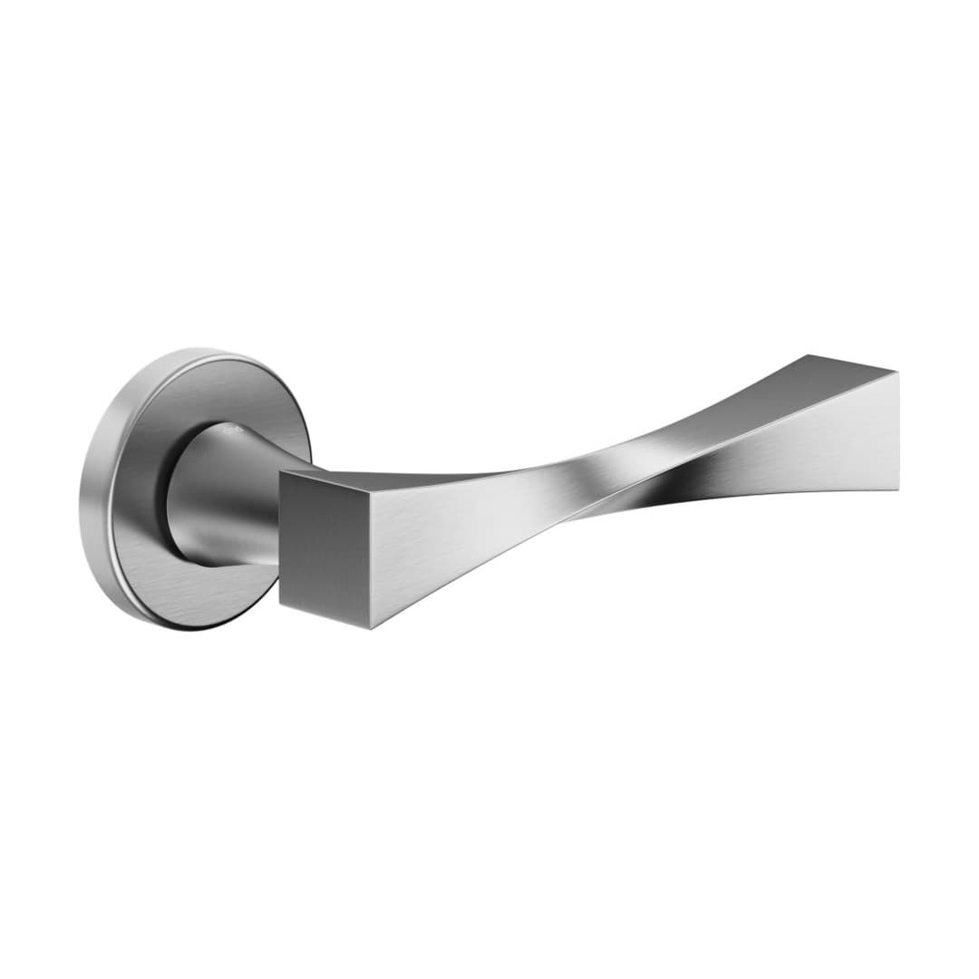 DnD Twist – Πόμολο Πόρτας Ροζέτα – Vis Tonda – Satin chrome (TW12-OCS)