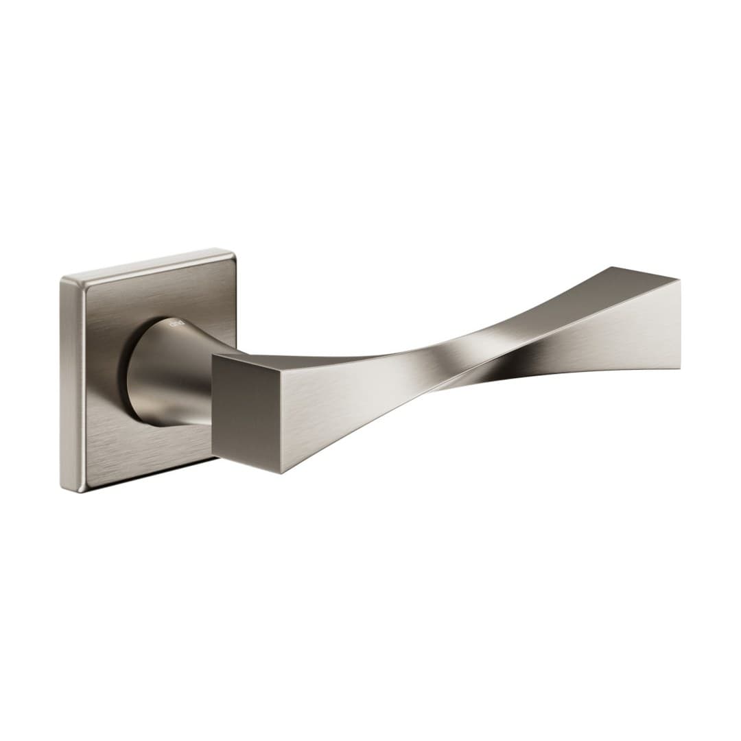 DnD Twist 02 – Πόμολο Πόρτας Ροζέτα – Vis Quadra – Satin nickel (TW13-ONS)