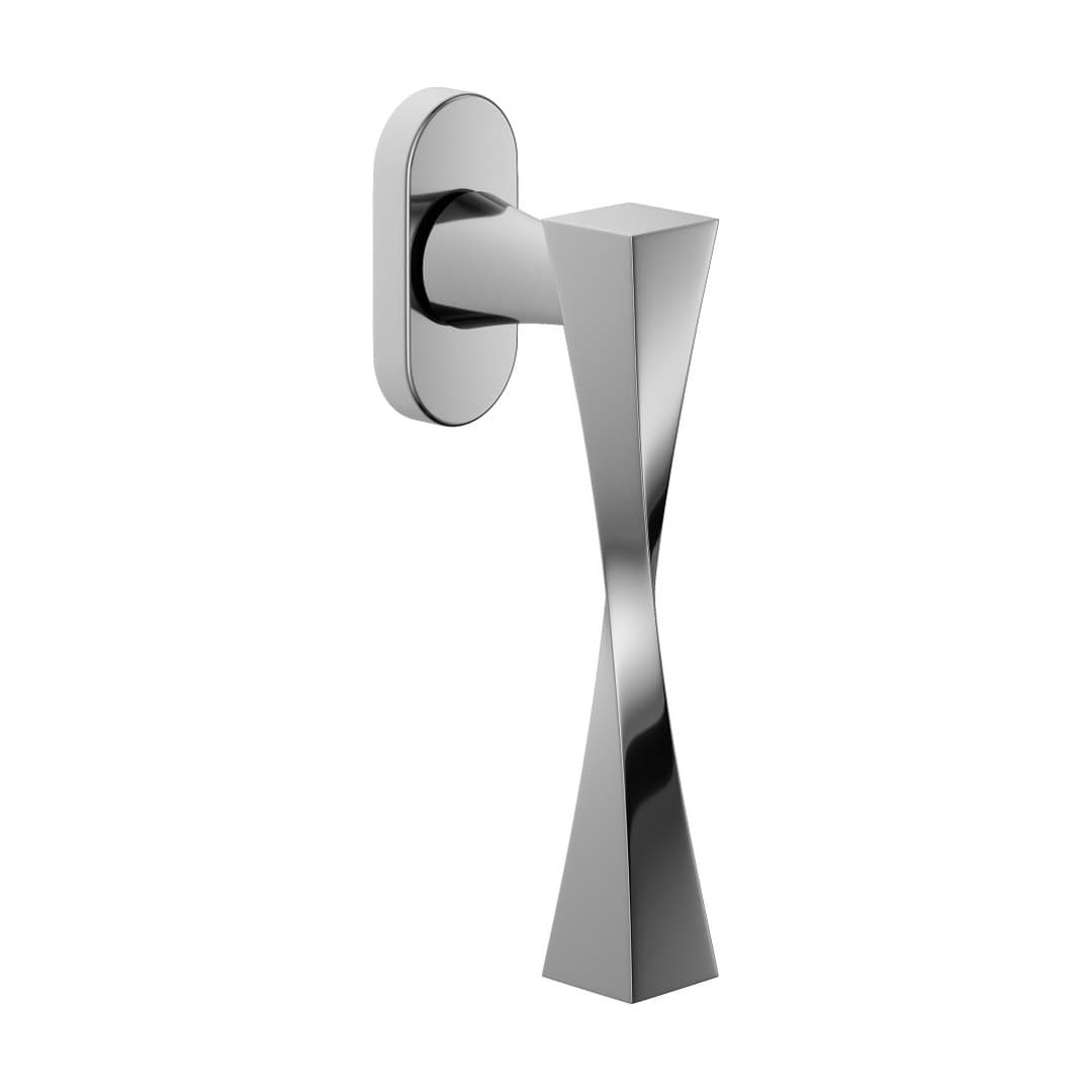 DnD Twist – Πόμολο Παραθύρου – DK VIS Ovale – Polished chrome (TW22V-OC)