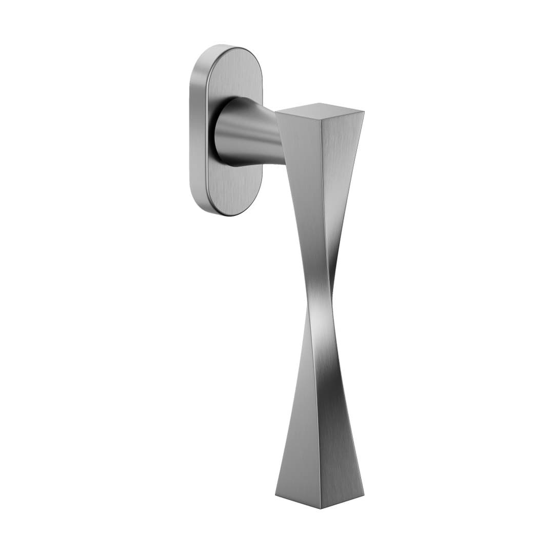 DnD Twist – Πόμολο Παραθύρου – DK VIS Ovale – Satin chrome (TW22V-OCS)