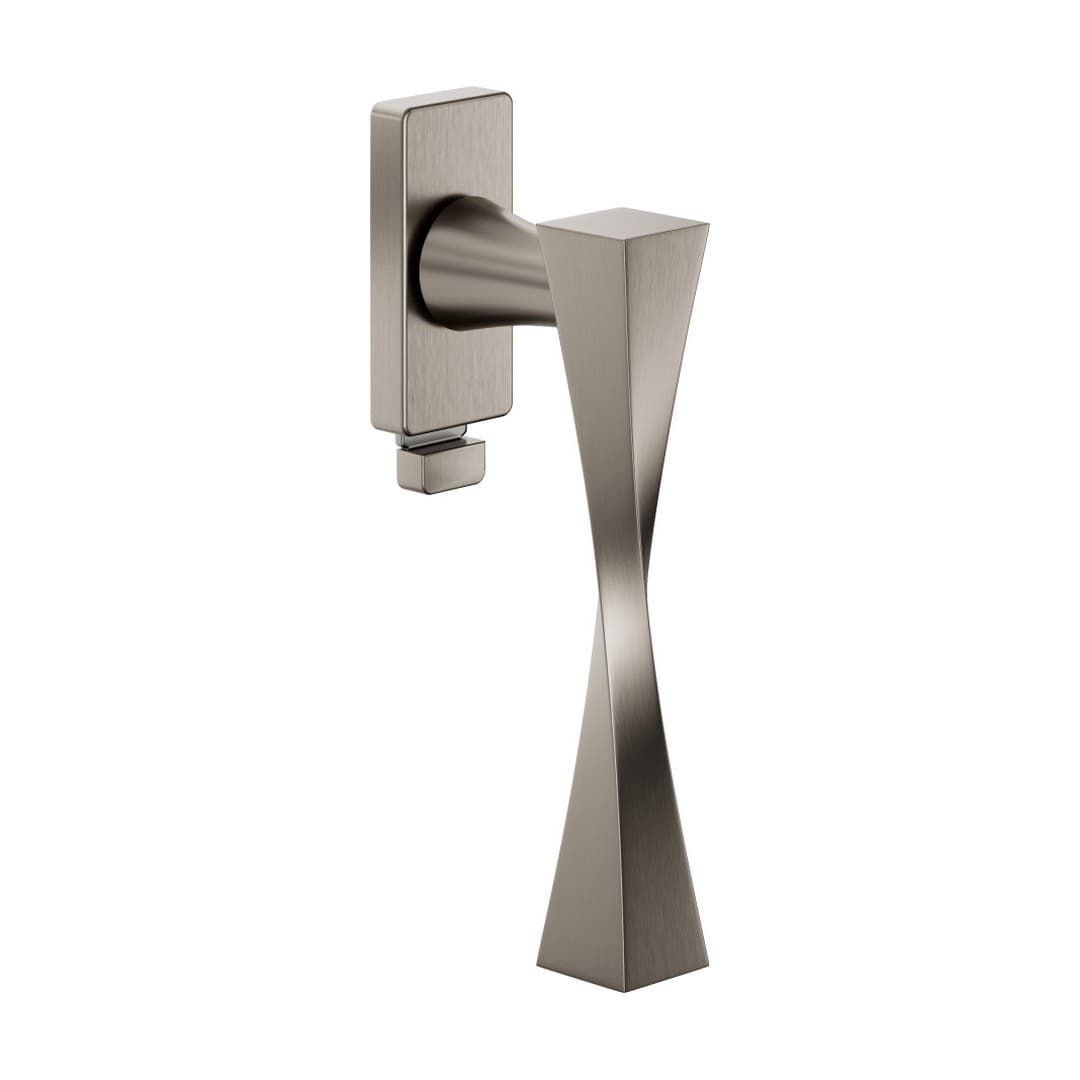 DnD Twist 02 – Πόμολο Παραθύρου – DK VIS TS Rettangolare – Satin nickel (TW25TS-ONS)