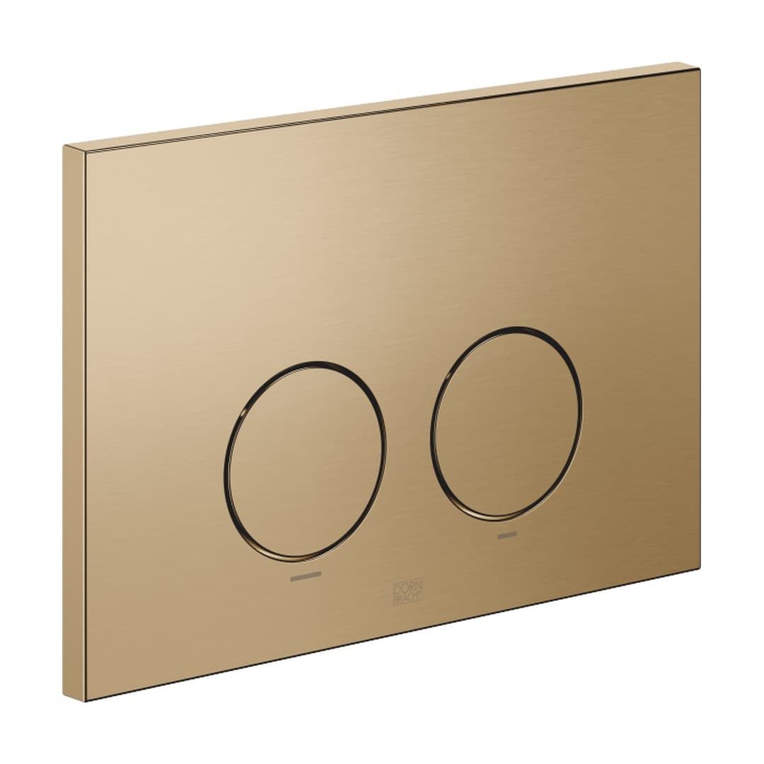 Dornbracht – Πλακέτα Καζανακιού WC – Flush plate for concealed WC cisterns made by Geberit round – Brushed Dark Brass (PVD) (12665979-39)