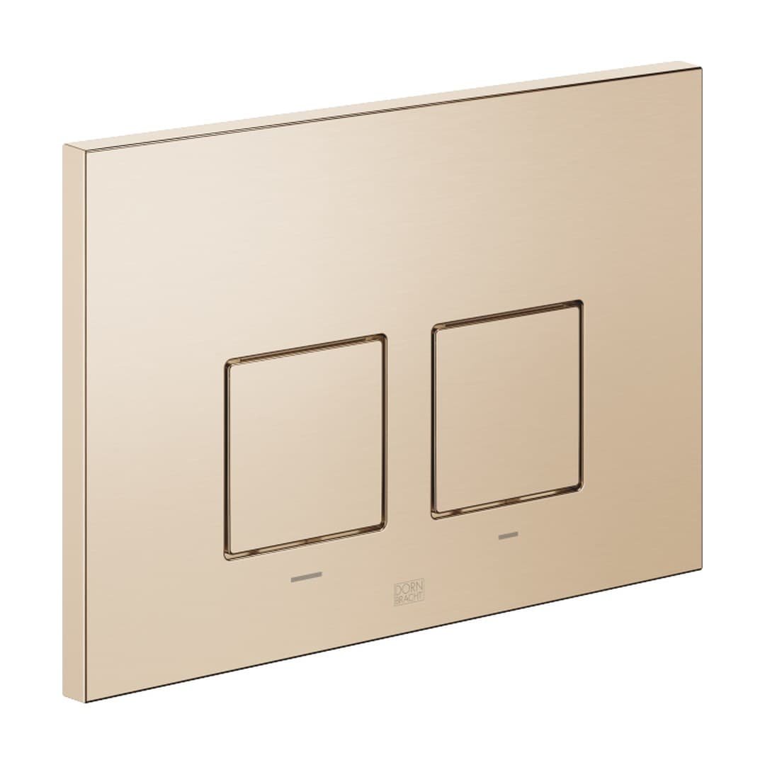 Dornbracht – Πλακέτα Καζανακιού WC – Flush plate for concealed WC cisterns made by Geberit angular – Brushed Light Gold (PVD) (12665980-27)