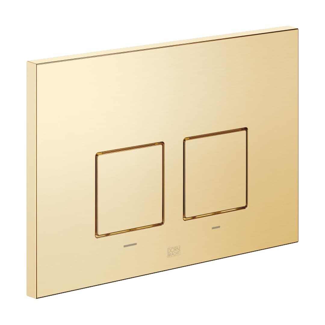 Dornbracht – Πλακέτα Καζανακιού WC – Flush plate for concealed WC cisterns made by Geberit angular – Brushed Durabrass (23kt Gold) (12665980-28)