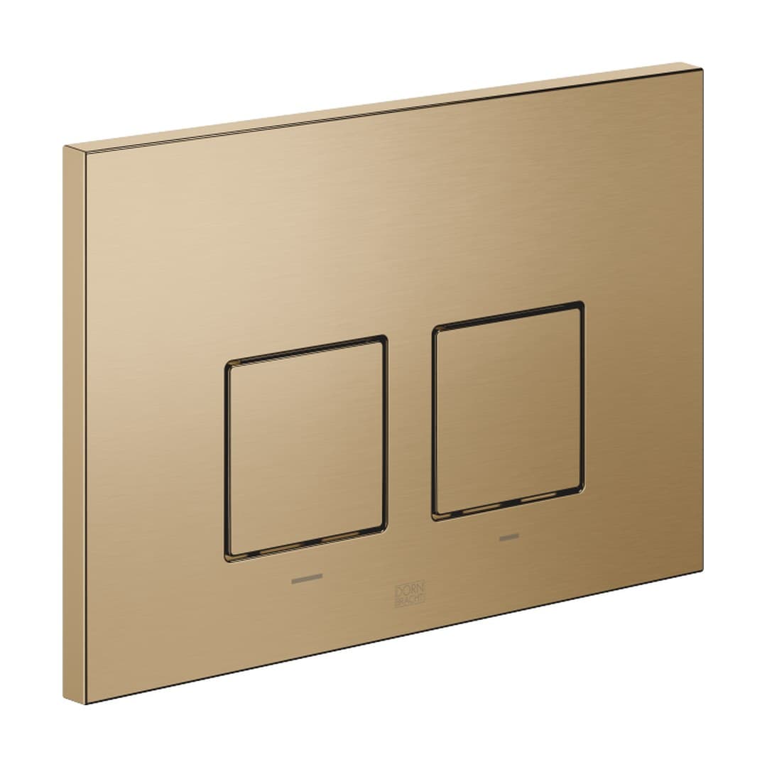 Dornbracht – Πλακέτα Καζανακιού WC – Flush plate for concealed WC cisterns made by Geberit angular – Brushed Dark Brass (PVD) (12665980-39)