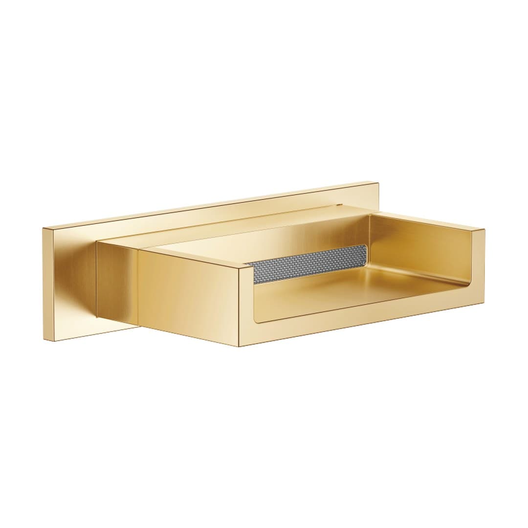 Dornbracht – Κεφαλή Ντους – WATER FALL Cascade spout for wall mounting – Brushed Durabrass (23kt Gold) (13420979-28)