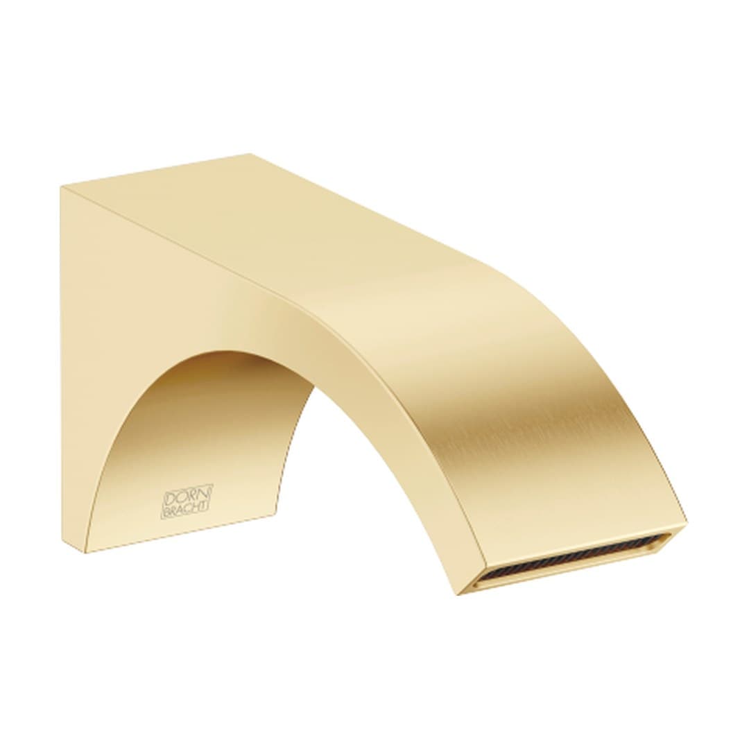 Dornbracht CYO – Στόμιο Νιπτήρα Τοίχου – Wall-mounted basin spout without pop-up waste – Brushed Durabrass (23kt Gold) (13800811-28)