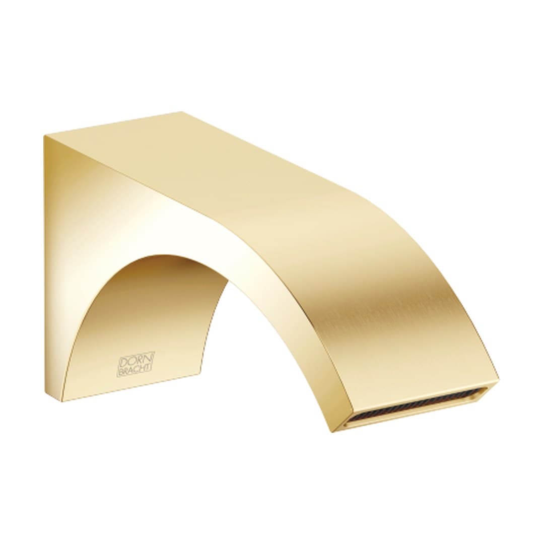 Dornbracht CYO – Στόμιο Νιπτήρα Τοίχου – Wall-mounted basin spout without pop-up waste – Durabrass / Brushed Durabrass (23kt Gold) (13800811-38)