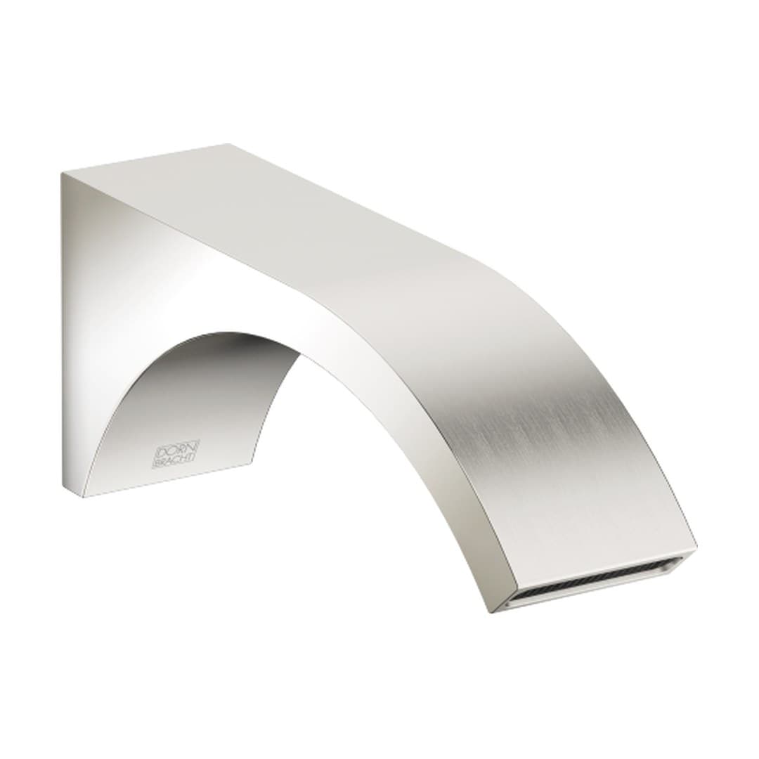 Dornbracht CYO – Στόμιο Νιπτήρα Τοίχου – Wall-mounted basin spout without pop-up waste – Platinum / Brushed Platinum (13805811-36)