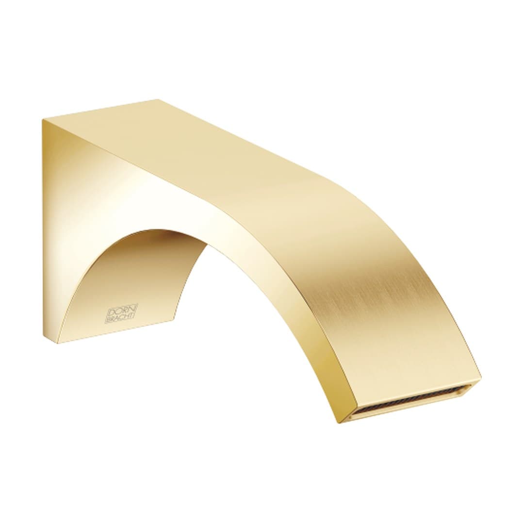 Dornbracht CYO – Στόμιο Νιπτήρα Τοίχου – Wall-mounted basin spout without pop-up waste – Durabrass / Brushed Durabrass (23kt Gold) (13805811-38)