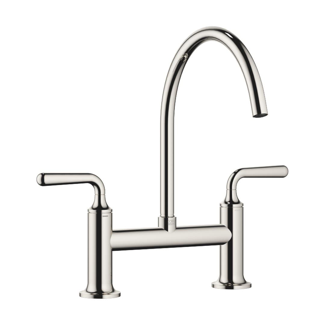 Dornbracht VAIA – Μπαταρία Κουζίνας – Two-hole bridge mixer for rinsing/Profi spray – Platinum (19815809-08)