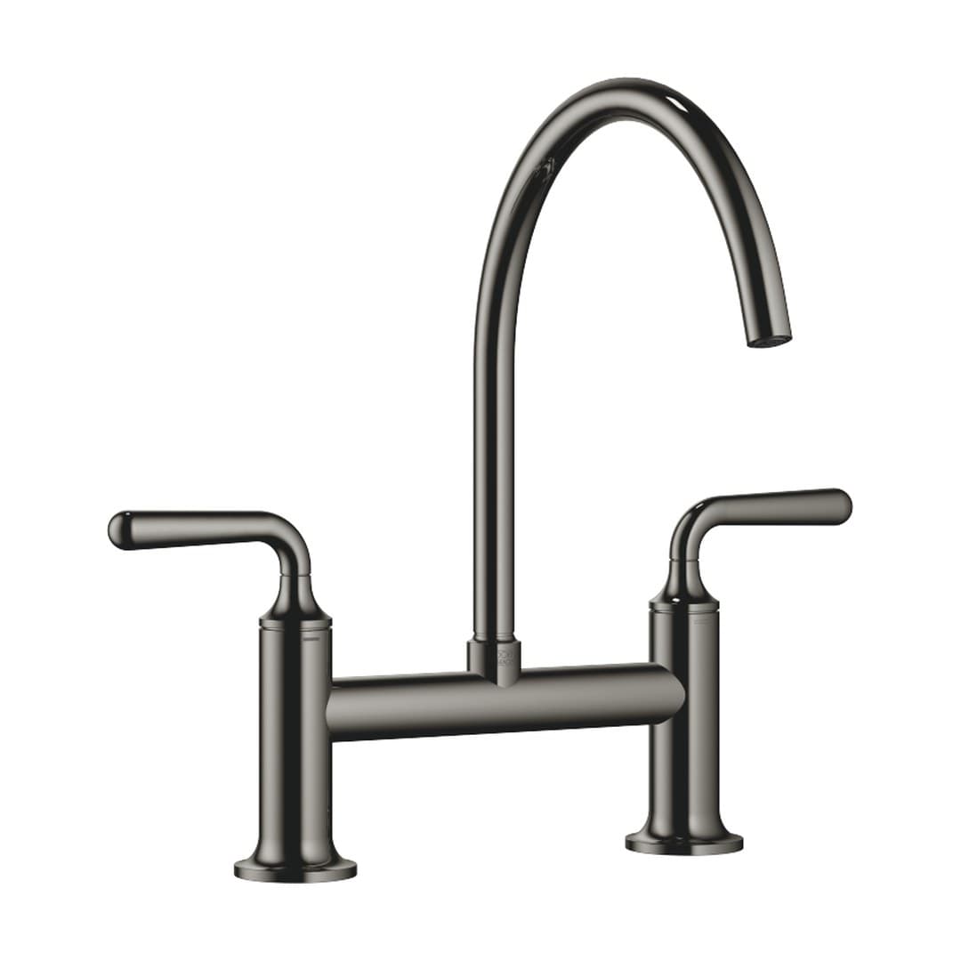 Dornbracht VAIA – Μπαταρία Κουζίνας – Two-hole bridge mixer for rinsing/Profi spray – Dark Chrome (19815809-19)