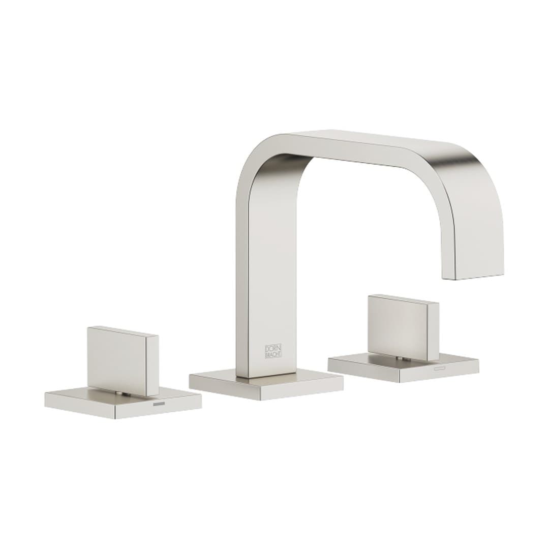 Dornbracht MEM – Μπαταρία Νιπτήρα – Three-hole basin mixer with pop-up waste – Brushed Platinum (20705782-06)