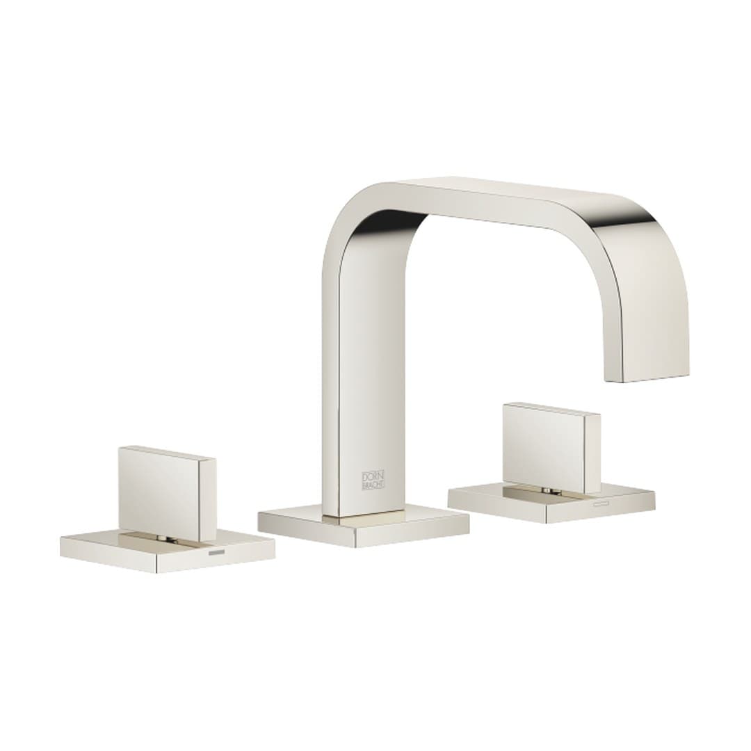 Dornbracht MEM – Μπαταρία Νιπτήρα – Three-hole basin mixer with pop-up waste – Platinum (20705782-08)