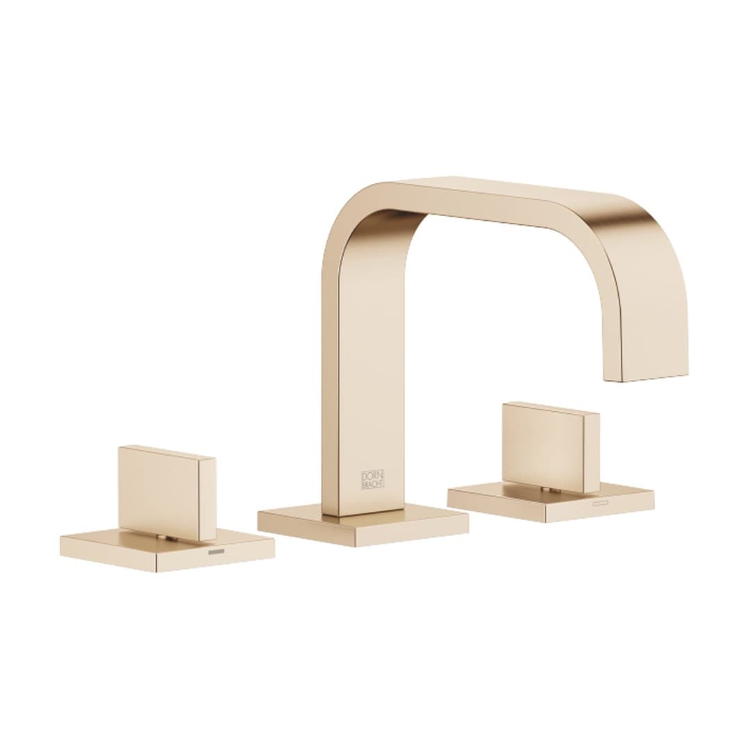 Dornbracht MEM – Μπαταρία Νιπτήρα – Three-hole basin mixer with pop-up waste – Brushed Champagne (22kt Gold) (20705782-46)