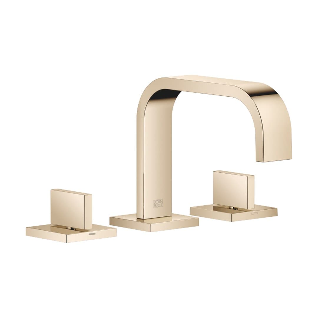 Dornbracht MEM – Μπαταρία Νιπτήρα – Three-hole basin mixer with pop-up waste – Champagne (22kt Gold) (20705782-47)
