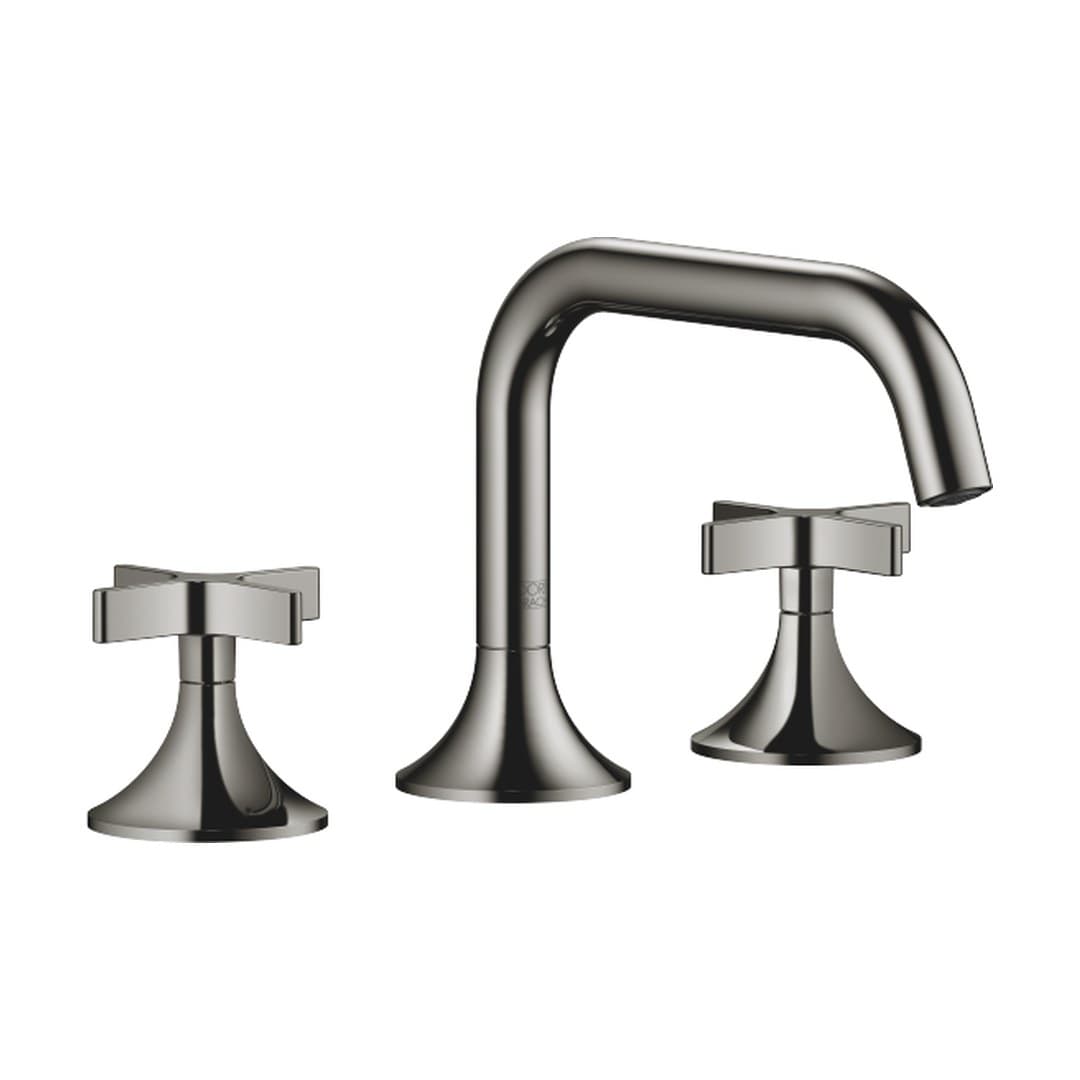 Dornbracht VAIA – Μπαταρία Νιπτήρα – Three-hole basin mixer with pop-up waste – Dark Chrome (20705809-19)