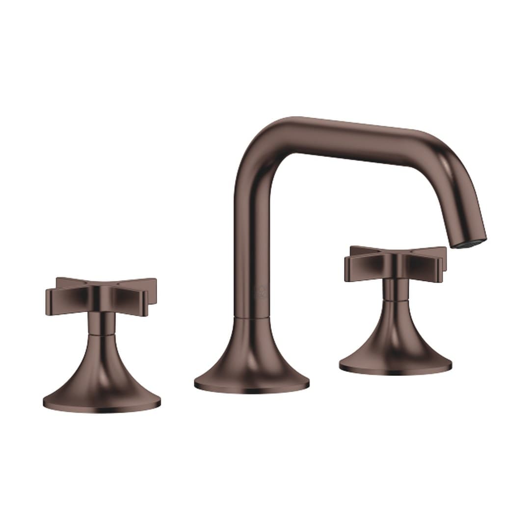 Dornbracht VAIA – Μπαταρία Νιπτήρα – Three-hole basin mixer with pop-up waste – Brushed Dark Bronze (PVD) (20705809-43)