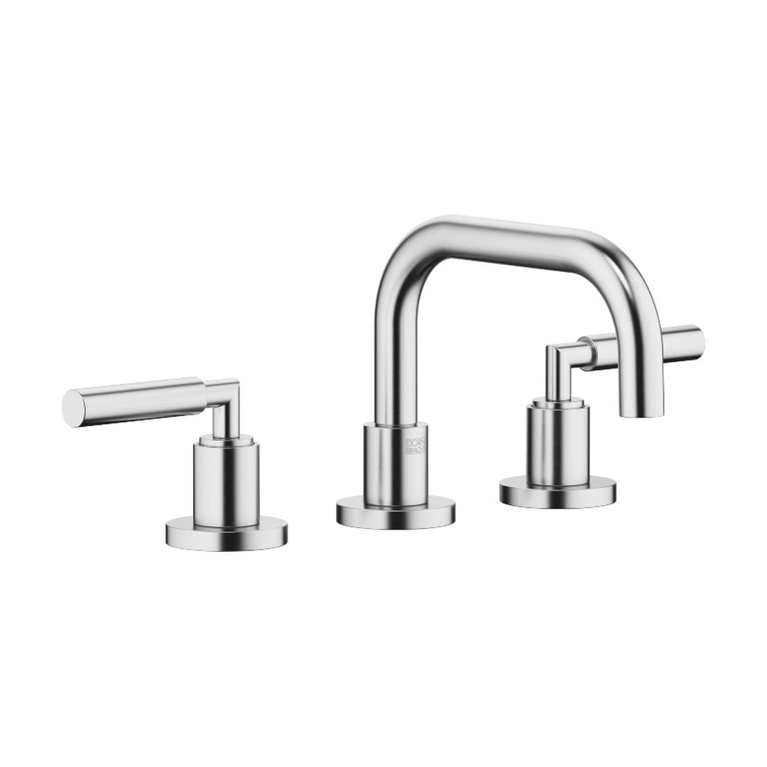 Dornbracht Tara – Μπαταρία Νιπτήρα – Three-hole basin mixer with pop-up waste – Brushed Chrome (20705882-93)