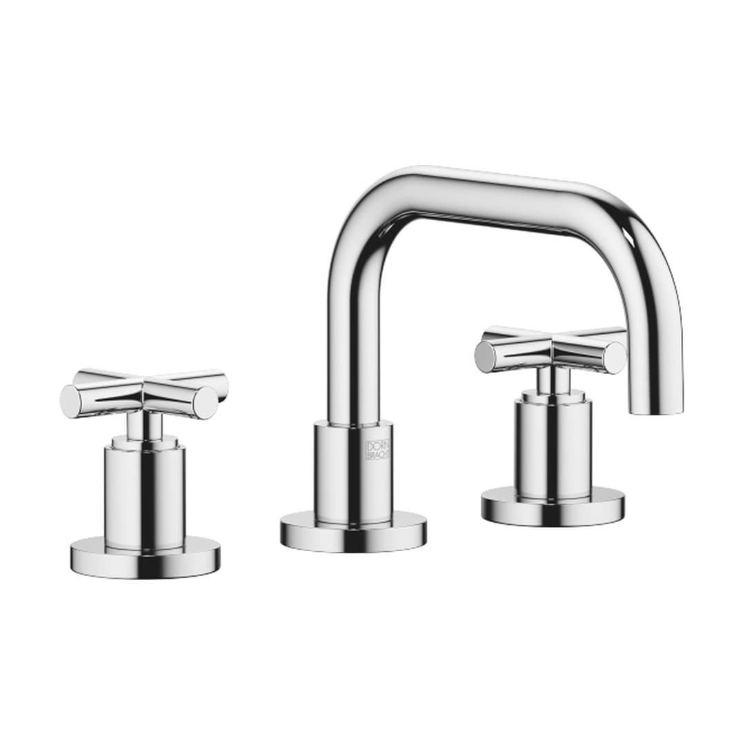 Dornbracht Tara – Μπαταρία Νιπτήρα – Three-hole basin mixer with pop-up waste – Chrome (20705892-00)