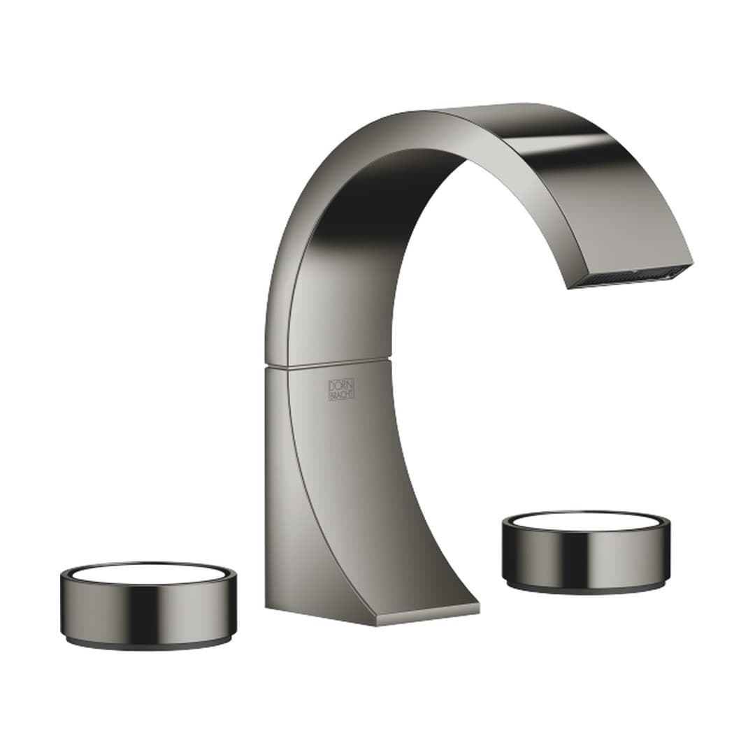 Dornbracht CYO – Μπαταρία Νιπτήρα – Three-hole basin mixer with pop-up waste without design element – Dark Chrome (20710811-19)