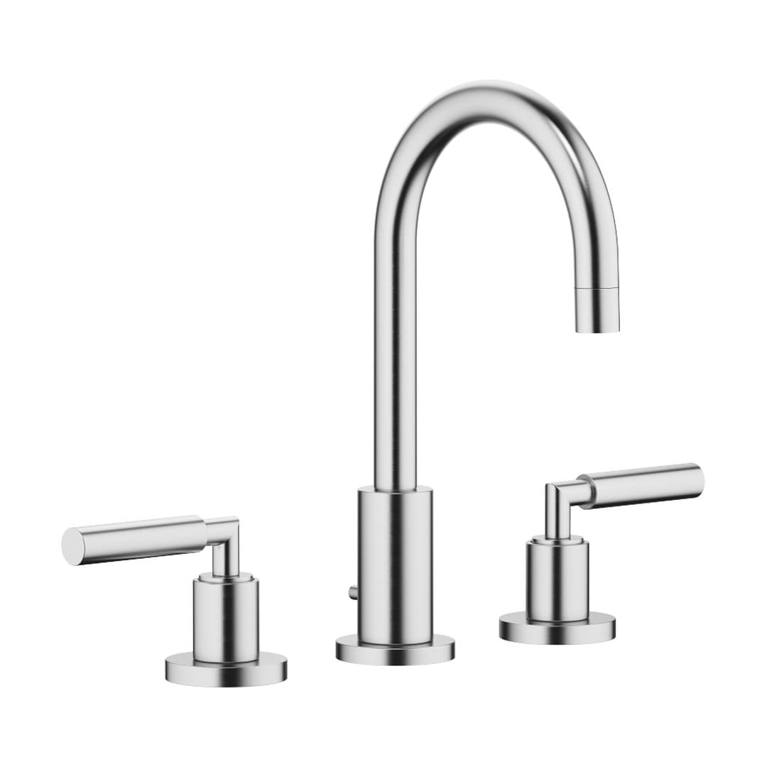 Dornbracht Tara – Μπαταρία Νιπτήρα – Three-hole basin mixer with pop-up waste – Brushed Chrome (20710882-93)