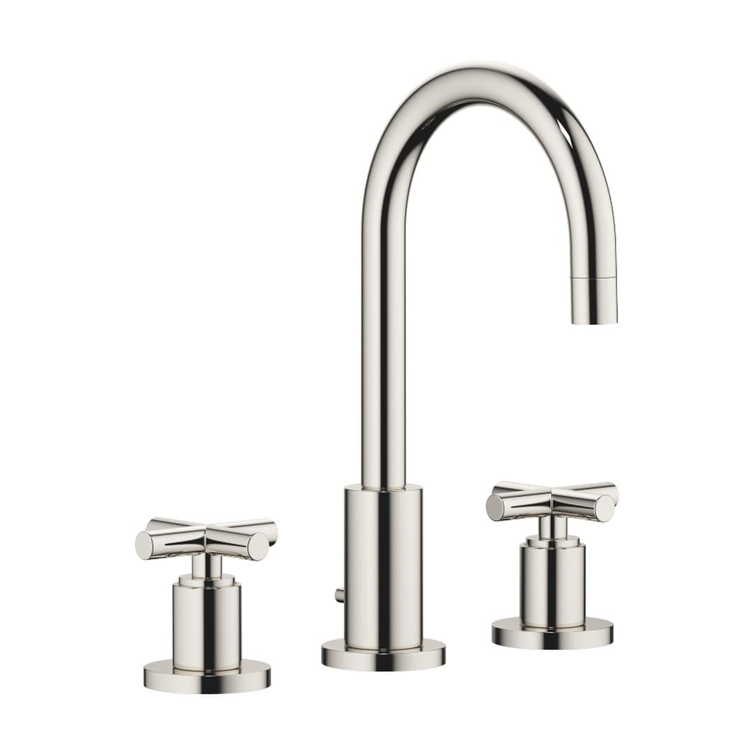 Dornbracht Tara – Μπαταρία Νιπτήρα – Three-hole basin mixer with pop-up waste – Platinum (20710892-08)