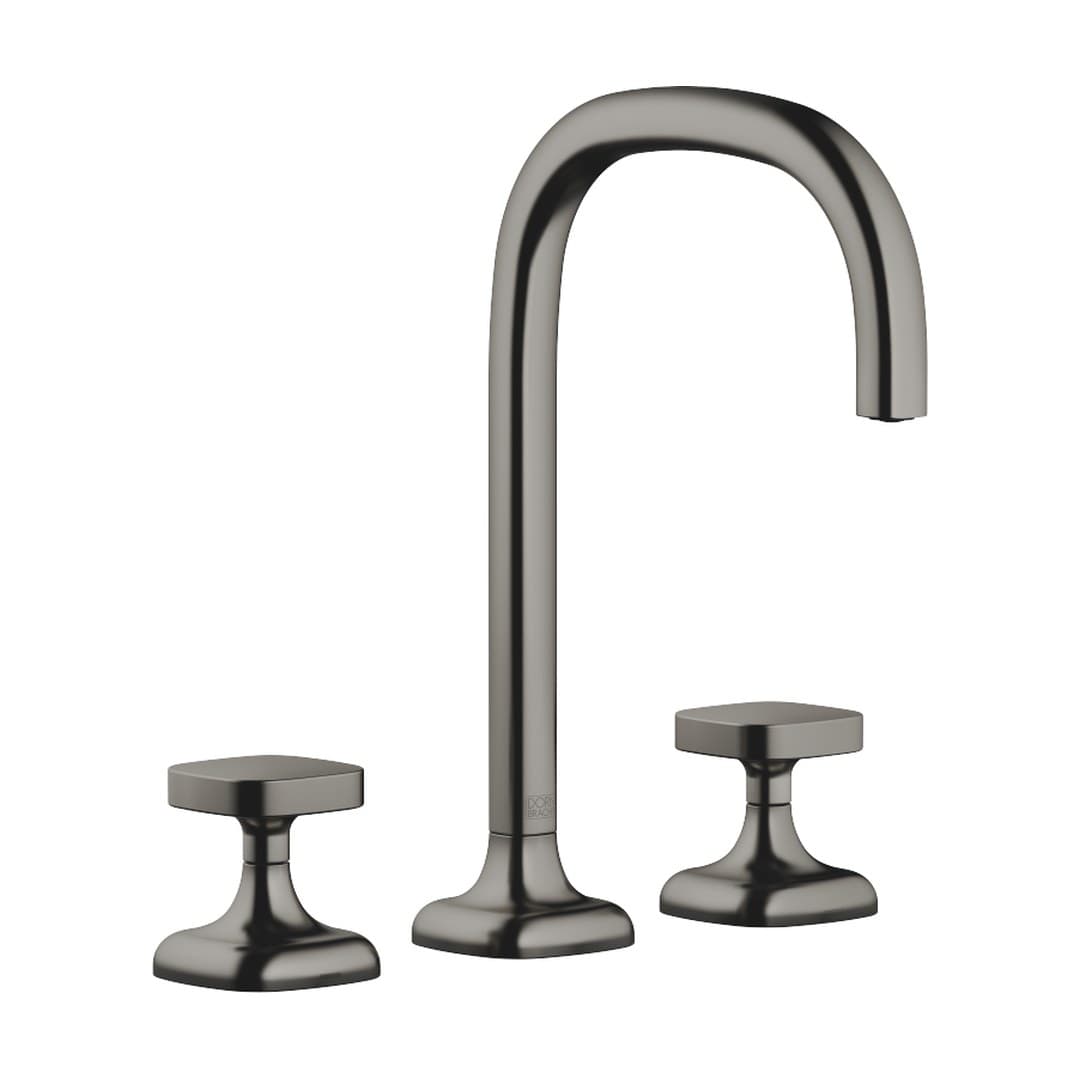 Dornbracht COYA – Μπαταρία Νιπτήρα – Three-hole basin mixer without pop-up waste – Brushed Dark Platinum (20713404-99)