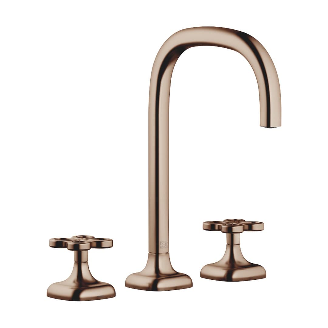 Dornbracht COYA – Μπαταρία Νιπτήρα – Three-hole basin mixer without pop-up waste – Brushed Bronze (PVD) (20713424-42)