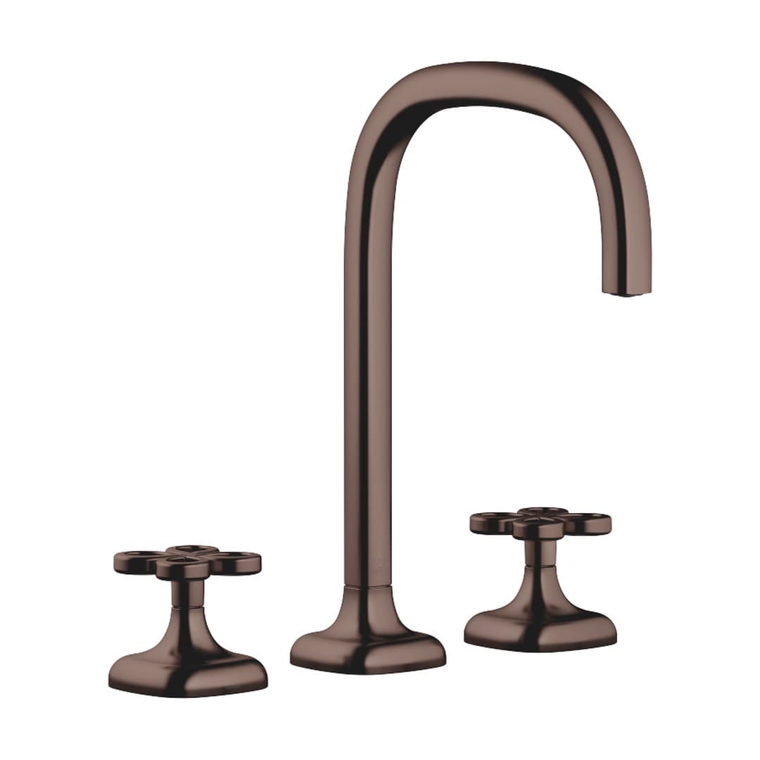 Dornbracht COYA – Μπαταρία Νιπτήρα – Three-hole basin mixer without pop-up waste – Brushed Dark Bronze (PVD) (20713424-43)