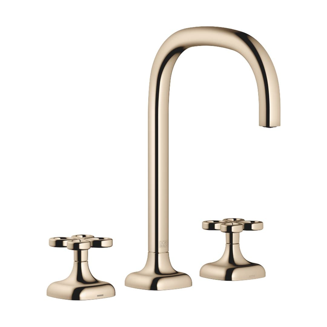 Dornbracht COYA – Μπαταρία Νιπτήρα – Three-hole basin mixer without pop-up waste – Champagne (22kt Gold) (20713424-47)